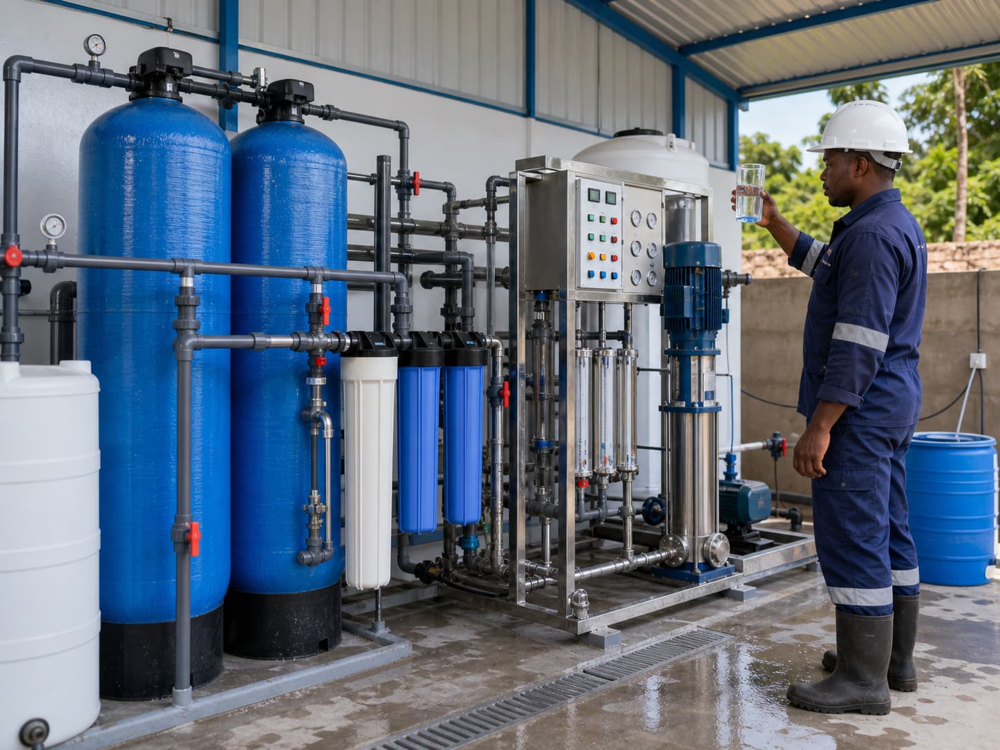 Système professionnel de traitement et filtration de l’eau